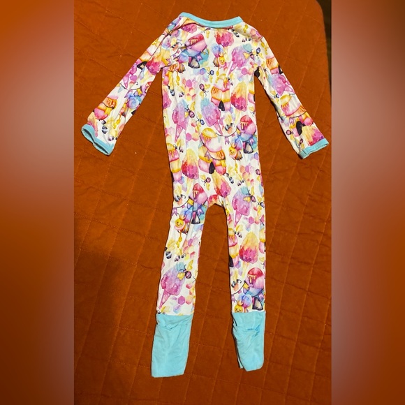 Birdie Bean Phoebe Bees Honeycomb Convertible Bamboo Romper, 12-18 months - Picture 3 of 3